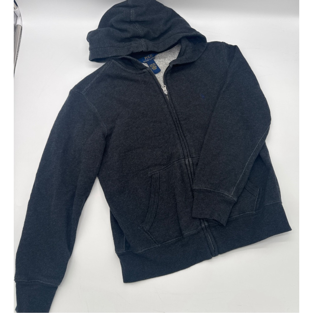 Boys Polo Ralph Lauren Gray Full-Zip Hoodie M